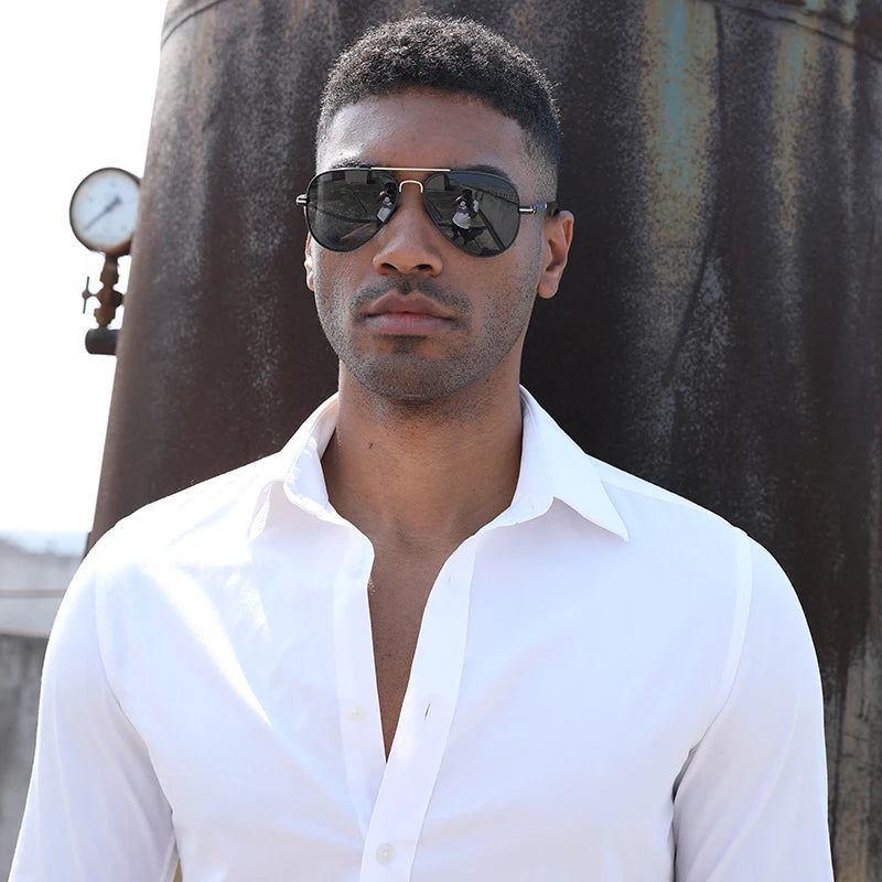Lunettes de soleil pilotes polarisées — conduite, pêche, randonnée, accessoires homme