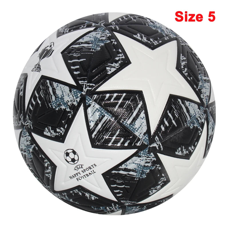 Ballon de Football Taille Officielle 4/5 PU — Sans Couture Match Extérieur