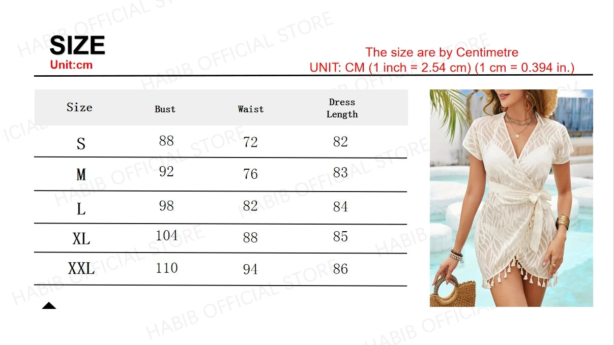Robe de plage blanche en dentelle, Cover-Up pour les maillots de bain femmes, Sexy, col en v, tunique longue, paréos, tenue de plage