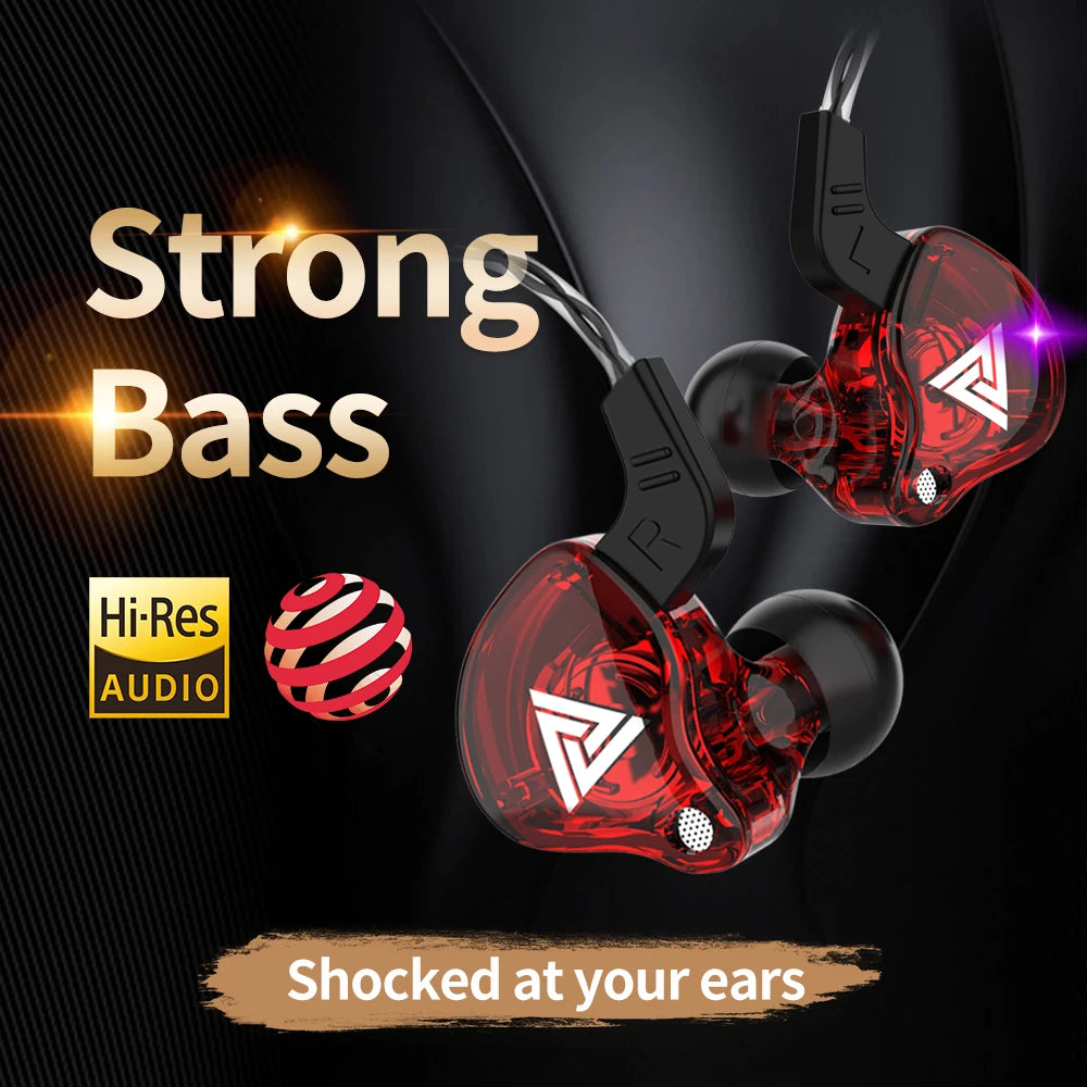 Écouteurs filaires HiFi 3,5mm — pilote cuivre, basse stéréo, sport, musique, avec micro