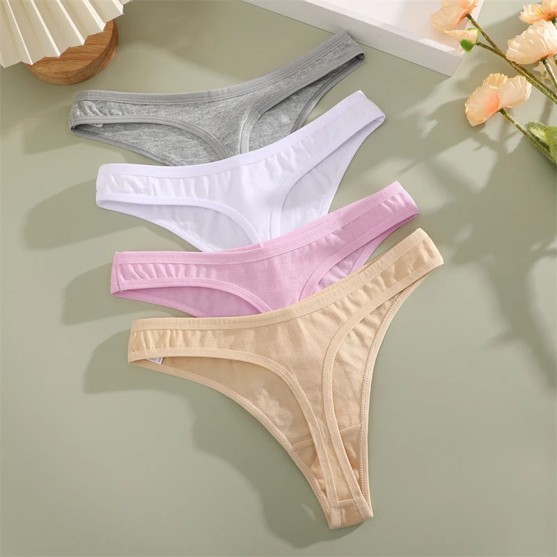 String Sans Couture Coton Femme — Lot de 3 Pièces Confort Quotidien