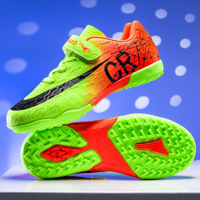 Chaussures de Football Enfant Garçon Légères — Gazon Intérieur & Extérieur