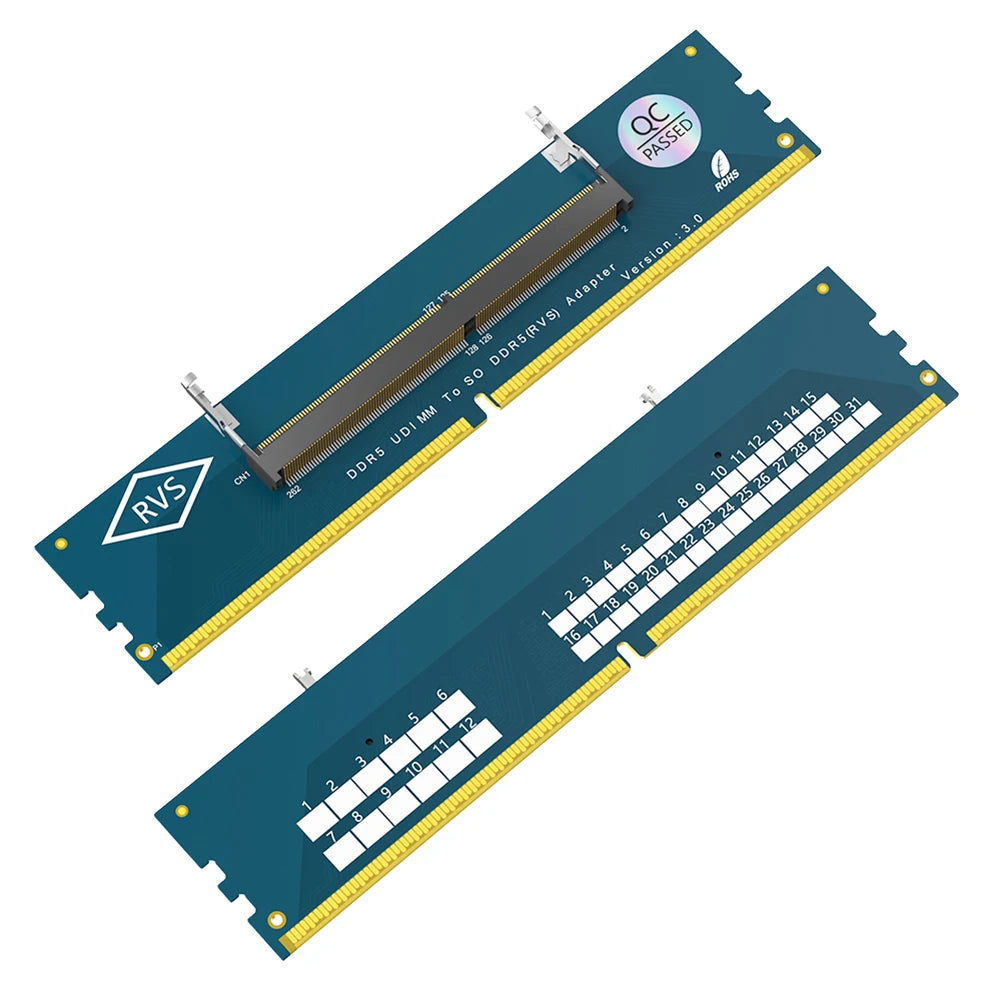 Ordinateur portable SO DDR5 RAM vers ordinateur de bureau DDR5 U-DIMM adaptateur convertisseur de carte mémoire ordinateur portable vers bureau SO-DIMM vers PC carte DIMM