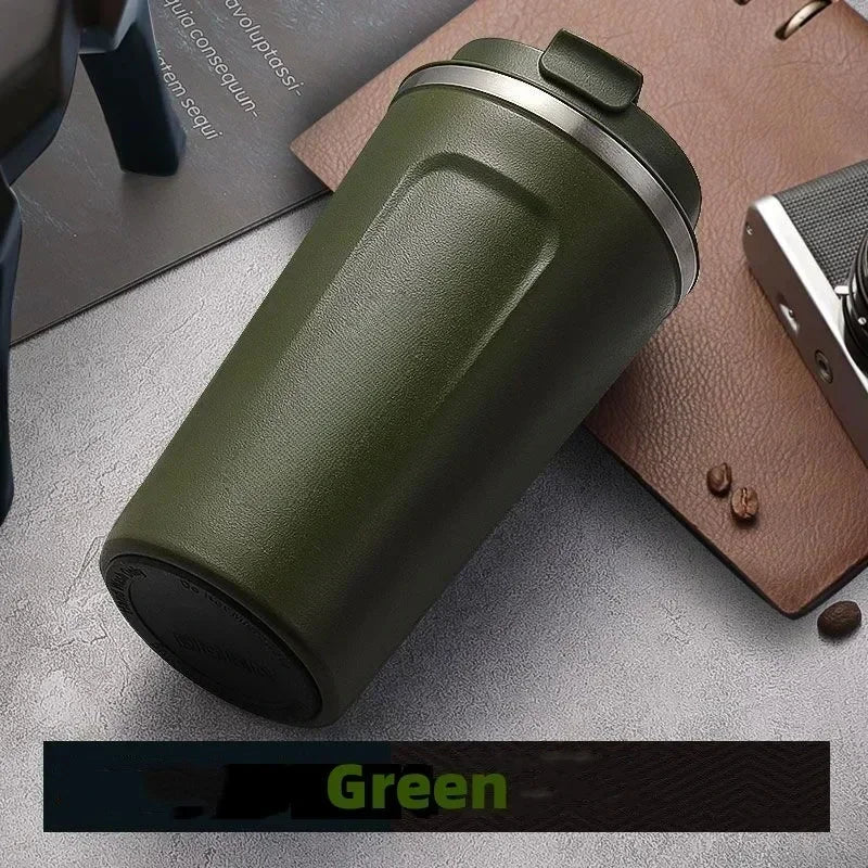Tasse à café de voyage en acier inoxydable, tasse thermique anti-fuite, bouteille Thermos, thé, café, flacon sous vide, tasses isolées, 380/510ML