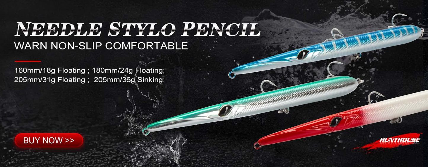 Leurre de Pêche Hunthouse Tide Vairon 175mm 31g — Bar, Brochet & Jerkbait
