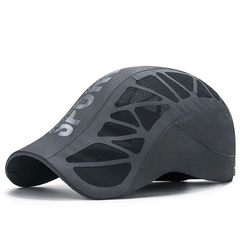 Gorra de deporte con alfabeto para hombres, nueva gorra de verano de malla transpirable, sombra de secado rápido, gorra de protección solar para exteriores