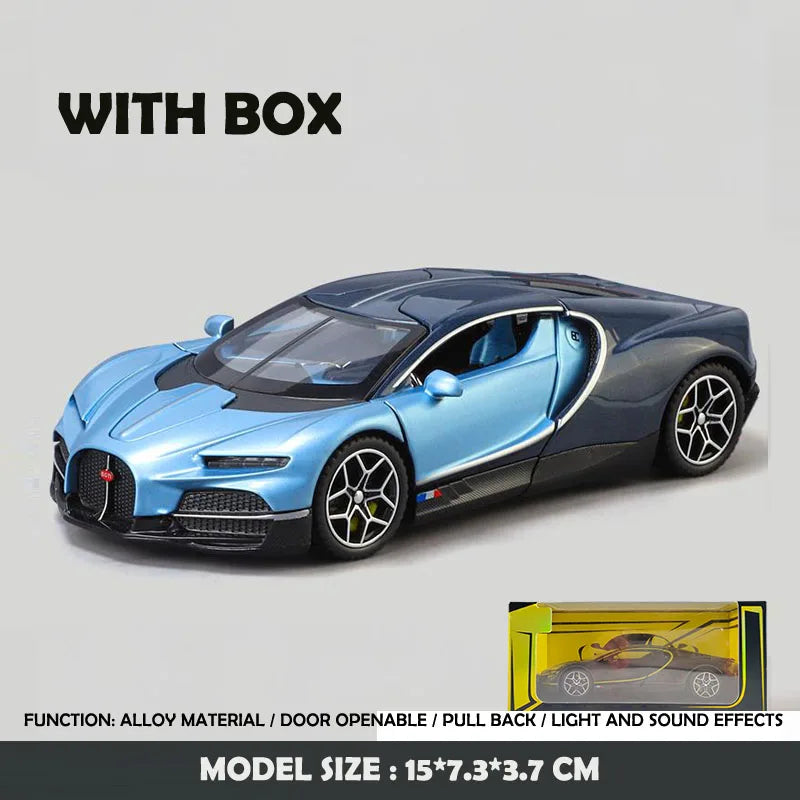 Modèle de supercar 1/32 en alliage métal moulé sous pression — miniature, cadeau d'anniversaire garçon