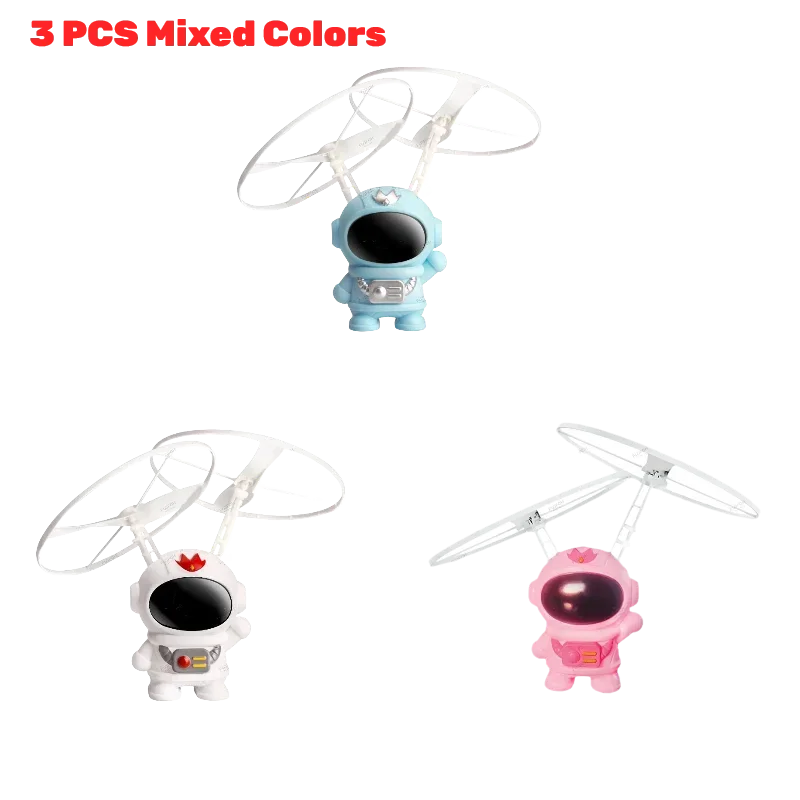 Robot volant lumineux en lévitation, avion jouet d'astronaute, Drone interactif à commande manuelle avec lumières, jouets d'extérieur pour enfants, cadeau