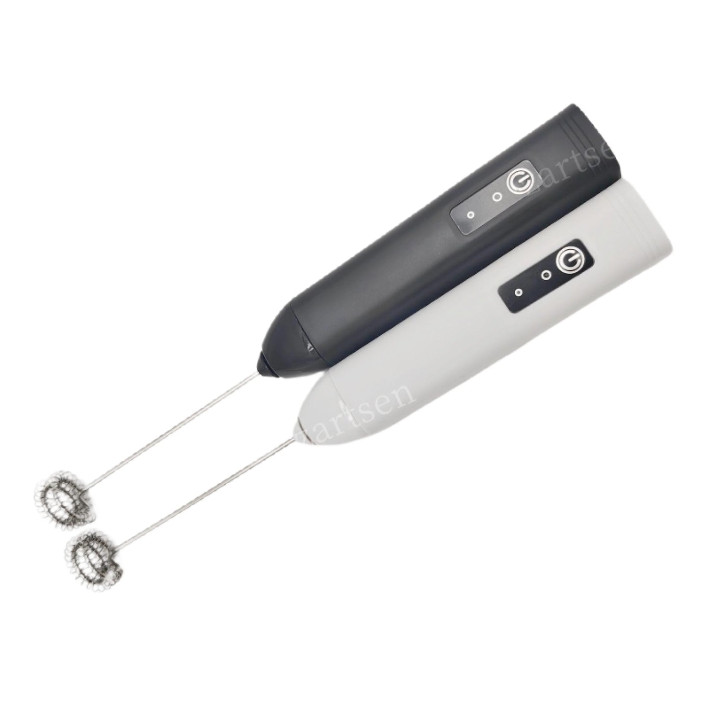 Espumador de leche eléctrico inalámbrico tipo C, batidora de mano de acero inoxidable, mini batidora de café para capuchino, crema