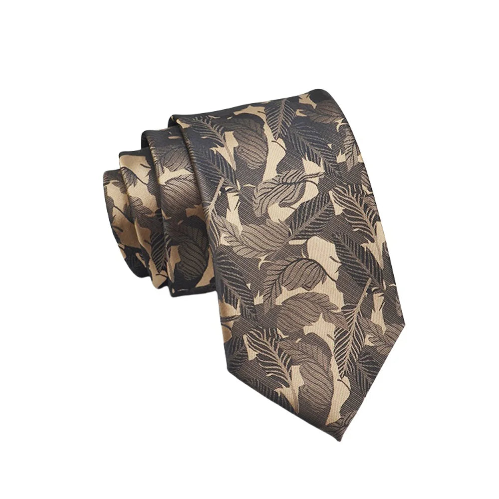 High Quality Men's Jacquard Floral Dot 8cm Tie Accessories Daily Wear Shirt Suit Tie Wedding Party Gifts Tie