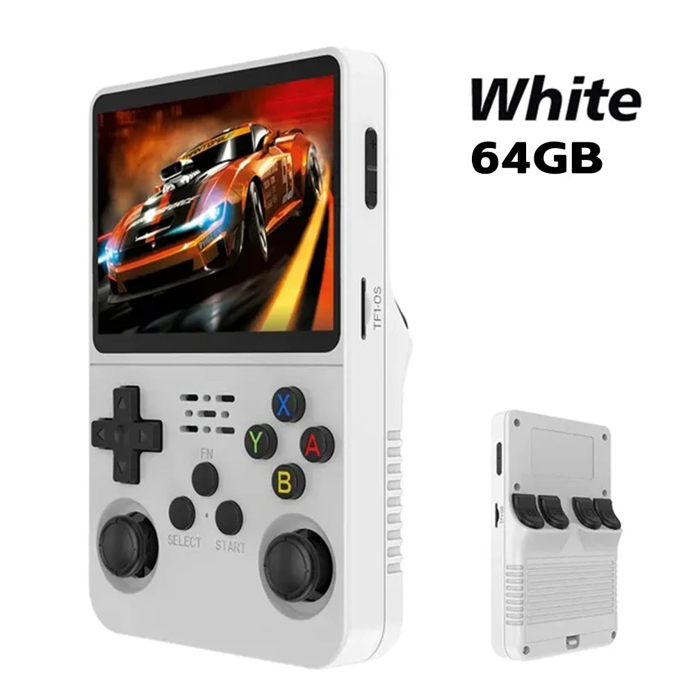 Console de jeu rétro portable 3,5" IPS — 64 Go, plusieurs couleurs, lecteur portable, jeux classiques