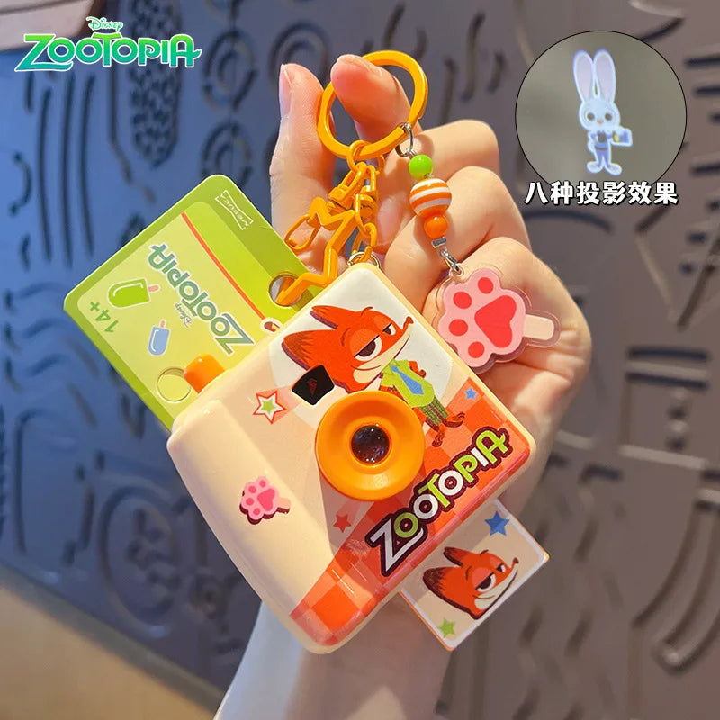 Original Zootopia Polaroid Camera Keychain, Creative Toy for Kids, Backpack Pendant, Kids' Gift, Birthday Party Souvenir