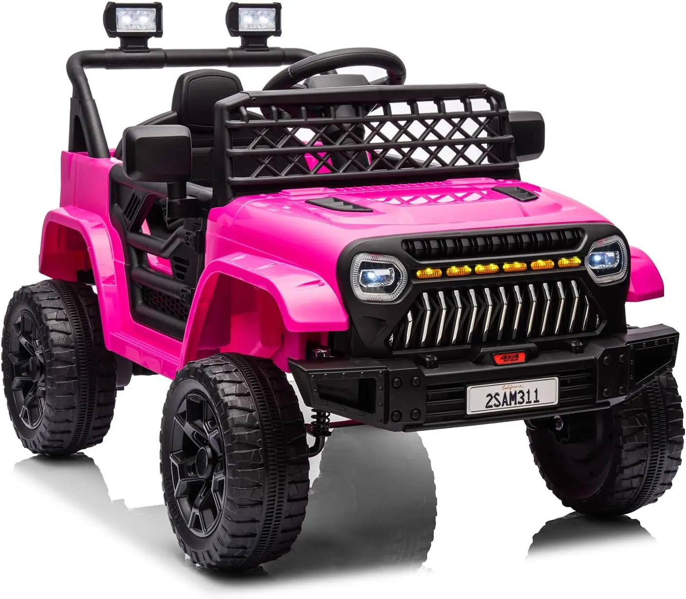12V Kids Ride-On Car, Electric Toddler Vehicle with Remote Control, 3 Speeds, LED Lights, Music, and USB Port, Battery Powered