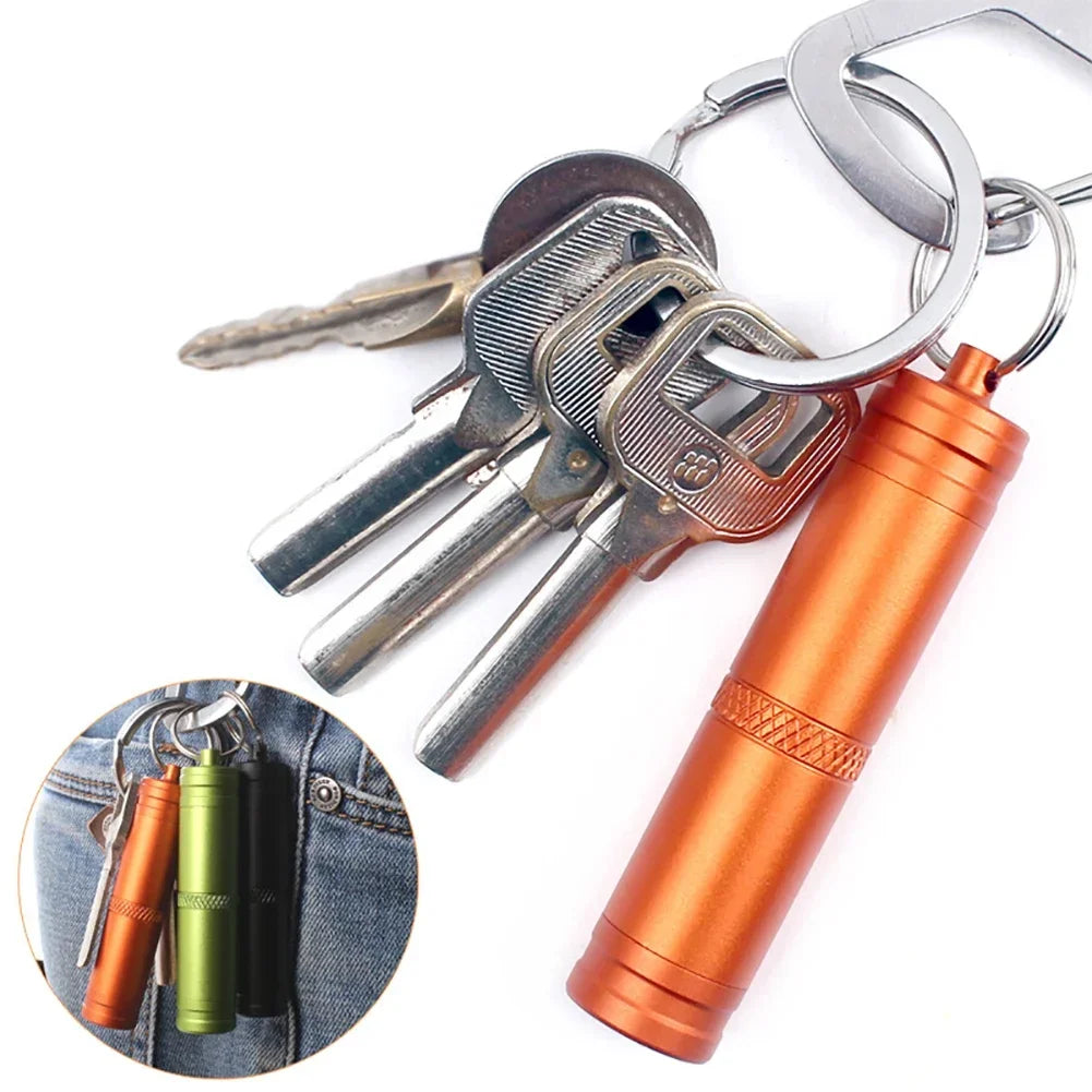 EDC-Boîte étanche pour capsule de survie en randonnée, coffre, support de stockage, pilule, étui d'allumette