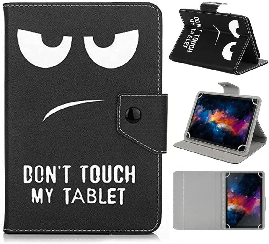 Estuche universal para tableta de 7" 8" 10.1", funda para tableta de 8 pulgadas 10 pulgadas, cubierta de soporte de cuero PET para Android/iOS/Windows de 7-10.5 pulgadas Capa