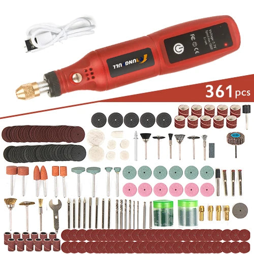 Minitaladro eléctrico USB, bolígrafo de grabado inalámbrico, recargable, herramientas Dremel, herramienta rotativa, taladro de mano inalámbrico, minipulidora