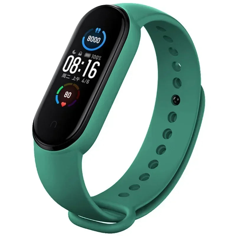 Watch Straps for Xiaomi Mi Band 7 6 5 4 3 Silicone Bracelet Wristbands MiBand 3/4 band5 band6 Smart Watch Accessories