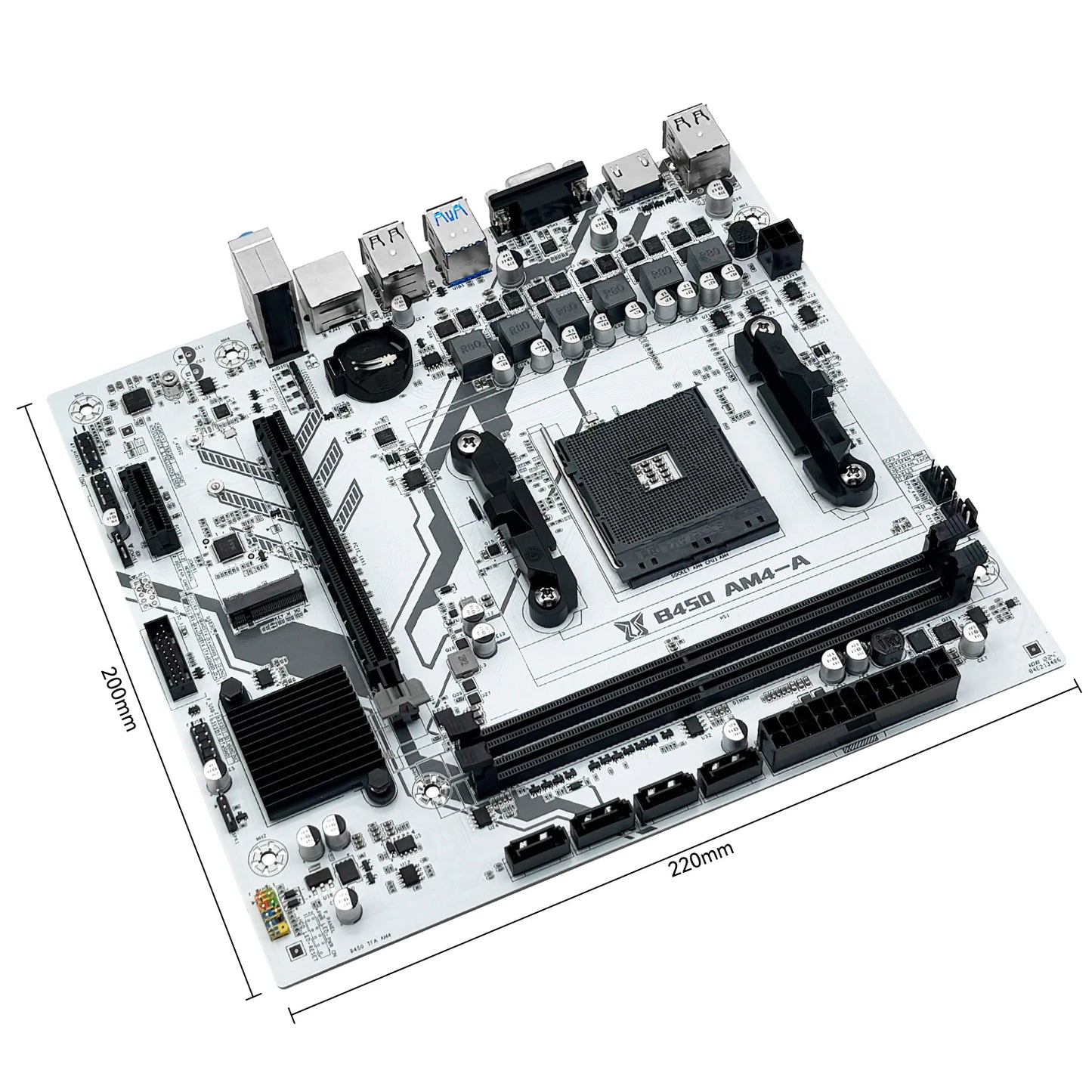 MACHINIST-Carte mère B450, processeur AMD, canal touristique, mémoire DDR4, carte mère AM4, M.2 NVcloser, prend en charge Ryzen 5500, 5600, 5600G CPU