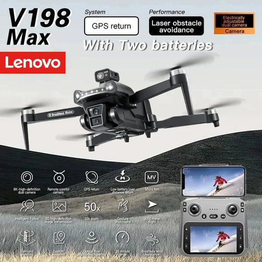 Drone GPS professionnel 4K/8K — double caméra HD, moteur brushless, 5G WiFi FPV, quadricoptère RC