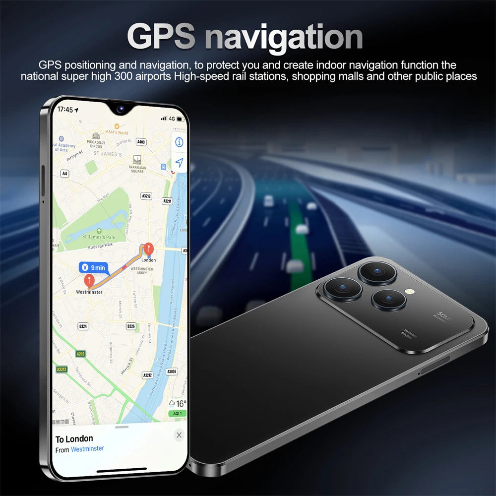 HOT i17 Pro Max téléphones portables 2026 nouveau Original 7.0HD 5G double carte double veille Smartphone 8000mAh Android 15 téléphones mobiles