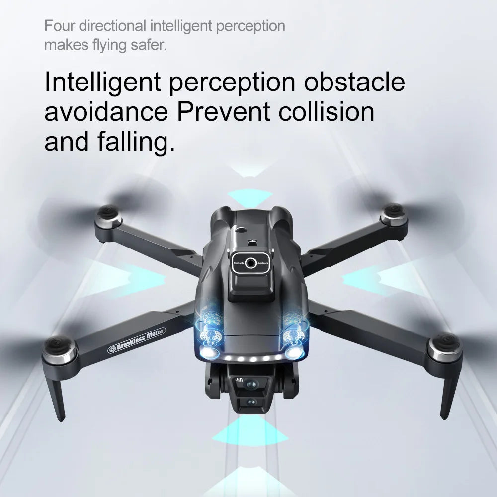 Drone GPS Lenovo V198Max 4K Profesional 8K HD Doble Cámara Motor Sin Escobillas 5G WIFI FPV RC Cuadricóptero Helicóptero con Pantalla Juguete