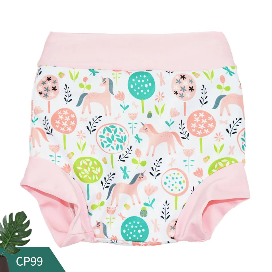 Eezkoala Couche de bain pour bébé nouveau-né à taille haute, lavable, en tissu