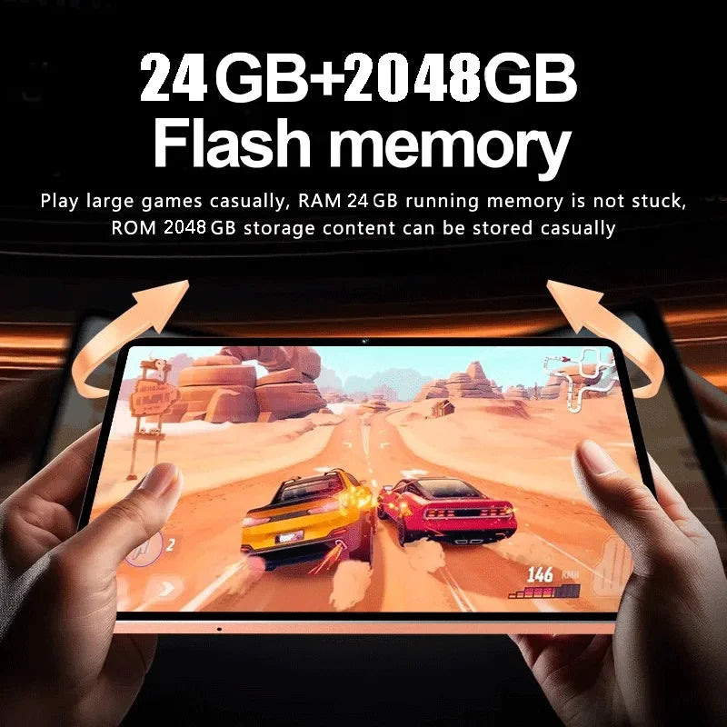 Nueva tableta original edición global 2026 Android 16 Pad 17 Pro Max 24 GB + 2 TB, tableta 5G con doble tarjeta SIM WIFI HD 4K, mini tablet PC