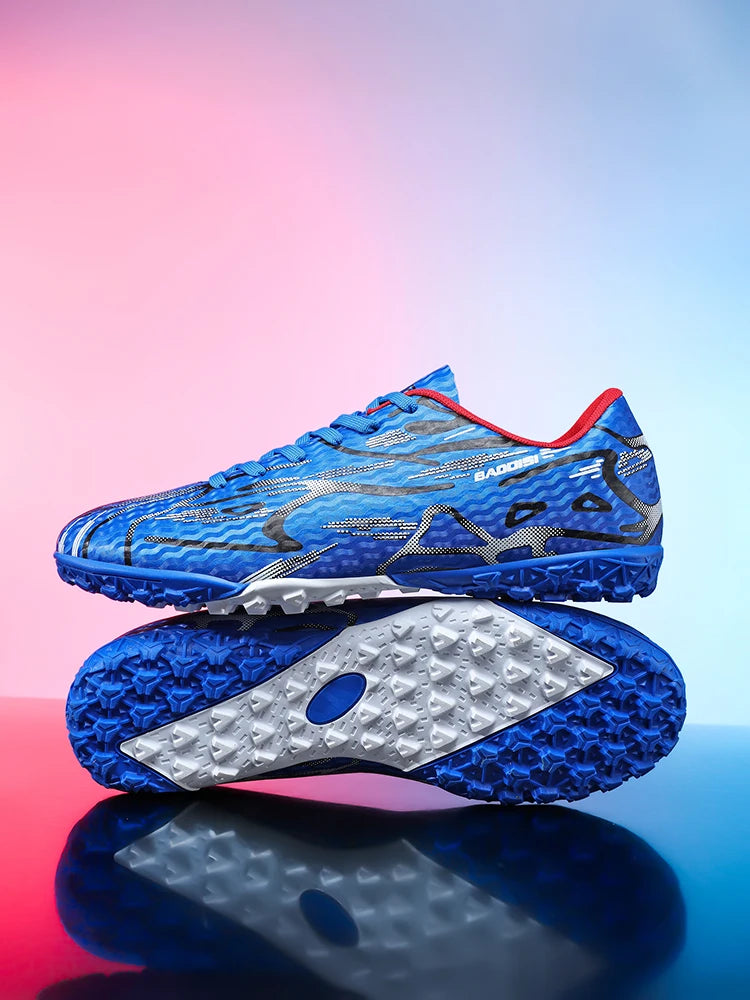 Chaussures de Football TF Unisexe Polyester Basses — Crampons Gazon Synthétique, Ado & Adulte EU 31–44