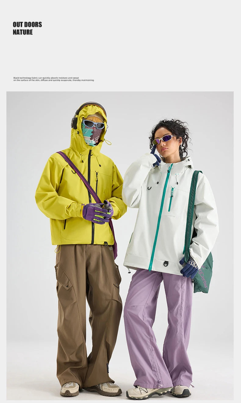 Veste Randonnée Imperméable Coupe-vent — Pêche, Camping & Escalade Unisexe