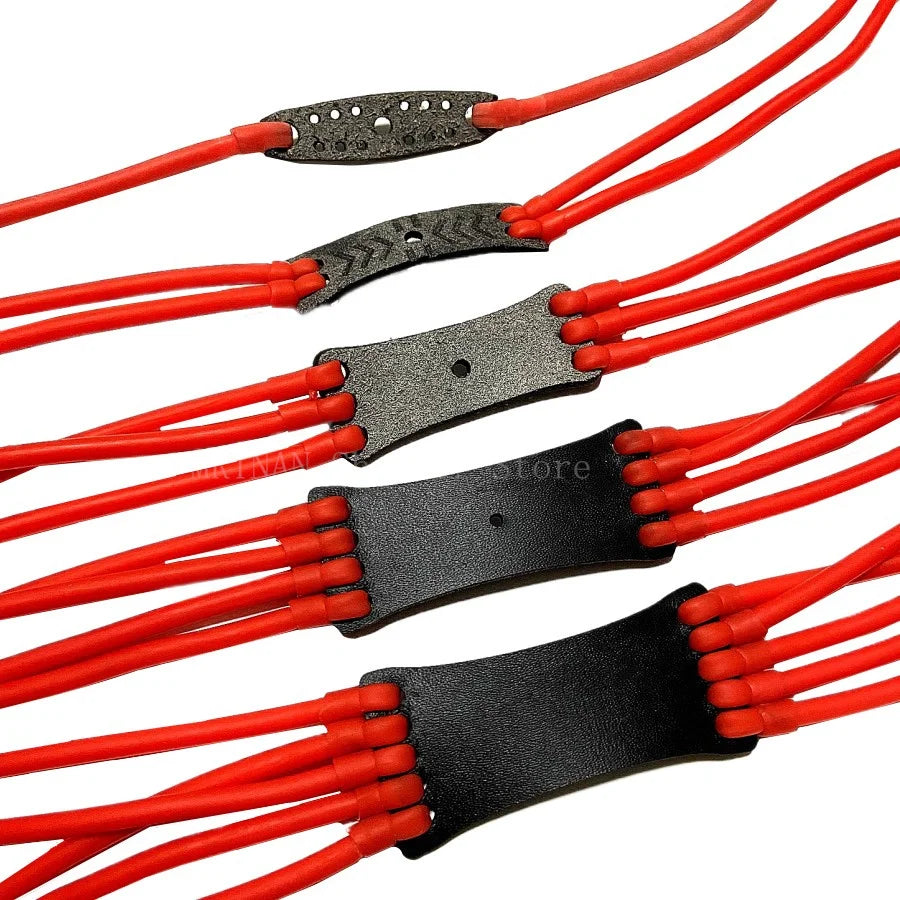 Fronde bande élastique en cuir élastique Latex puissant catapulte remplacement chasse en plein air tir Tube fronde élastique