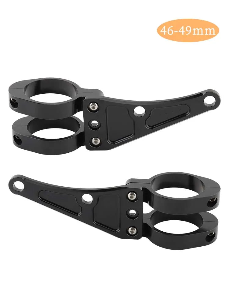Pinces de montage pour tube de fourche de moto — support de lumière, 33-58mm, universel
