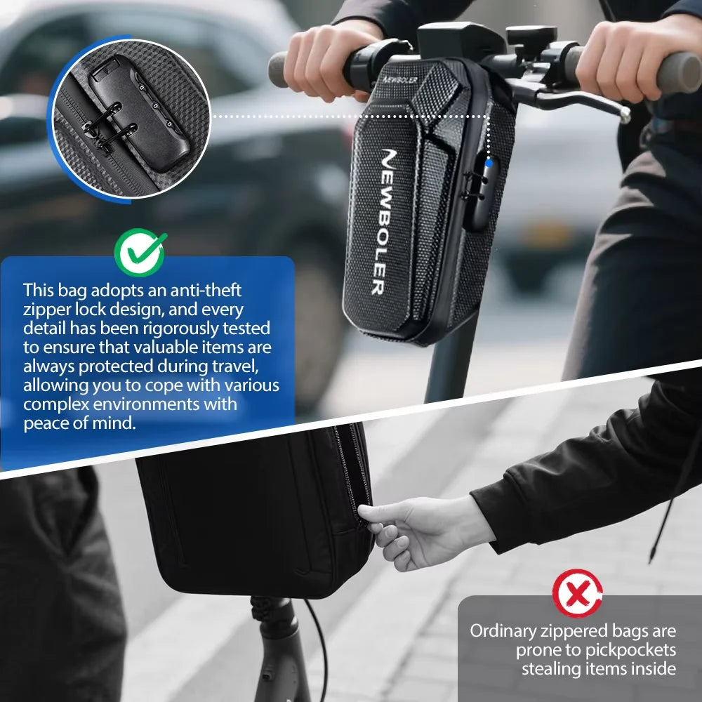 Sac Avant Scooter Électrique 3L/5L — Verrouillage Mot de Passe Étanche EVA