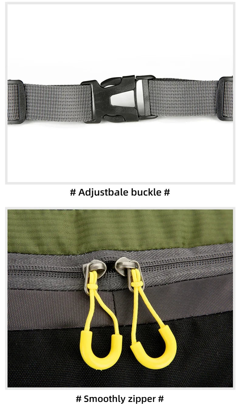 Sac à dos d'escalade en nylon pour homme, sac à dos de camping, sac à dos de randonnée, sports de plein air, canadisme, trekking initié, sac à dos de voyage, 50l
