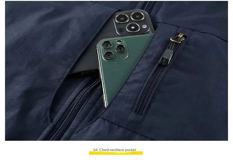 Chaqueta de senderismo para hombre, abrigo térmico, cálido, informal, metropolitano, glaMan, ropa térmica de lujo, talla grande, moda, invierno