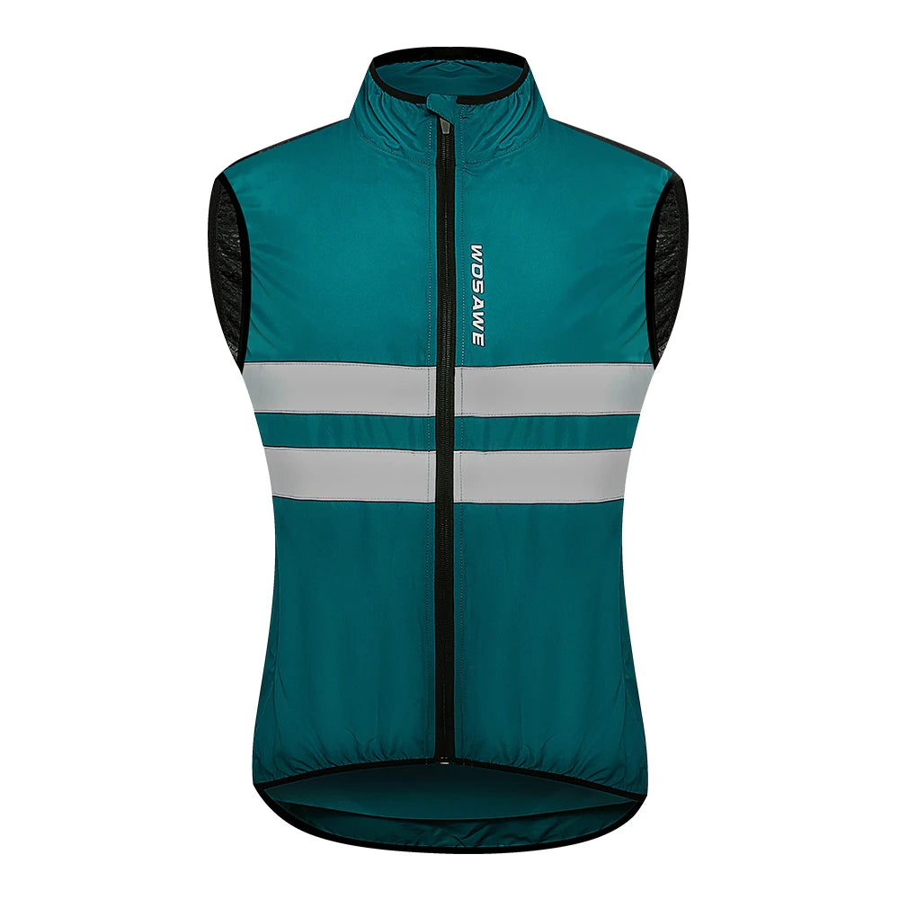 Gilet de cyclisme coupe-vent sans manches — automne, VTT, vélo, léger, respirant