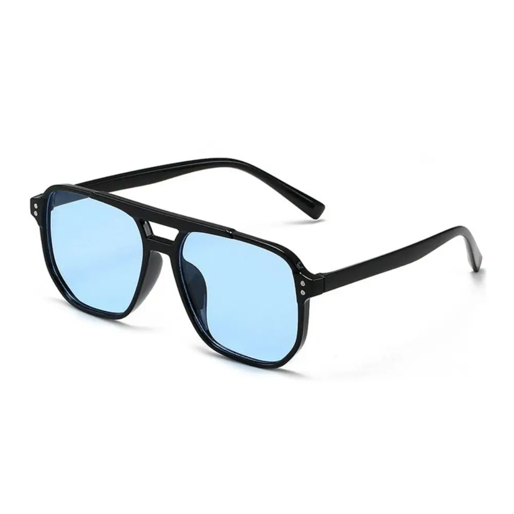 Lunettes de Soleil Punk Carrées Anti-UV — Plage Voyage Rétro Unisexe