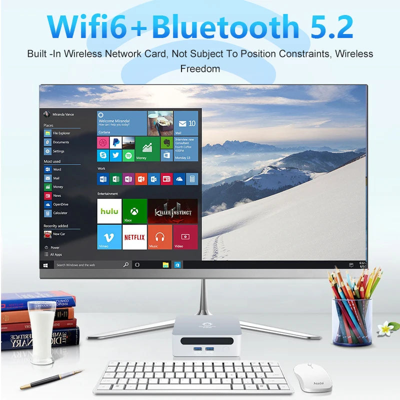 AMD Ren5000 5300U 5475U 5600H 5625U Windows 11 Ryzen DDR4 3200Mhz Wifi6 HDMI Mini PC bricolage ordinateur de jeu GenMachine Mini PC