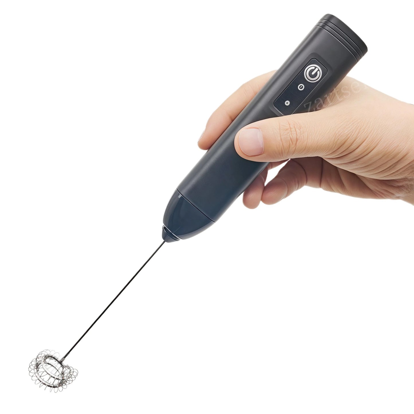 Espumador de leche eléctrico inalámbrico tipo C, batidora de mano de acero inoxidable, mini batidora de café para capuchino, crema