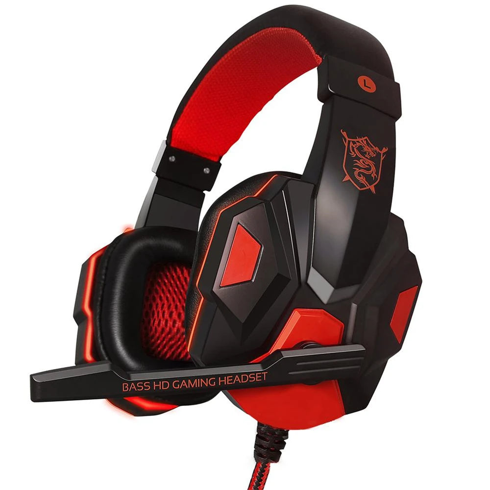 Wired Gaming Headset with 120° Adjustable Noise-Cancelling Microphone, Gamer Headset for PS4/PS5/Xbox, Smartphone and Laptop