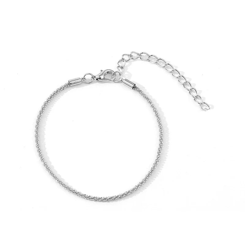 Gargantilla de cadena de clavícula brillante para mujer, color plata popular, joyería fina, regalo de fiesta de boda, nueva colección