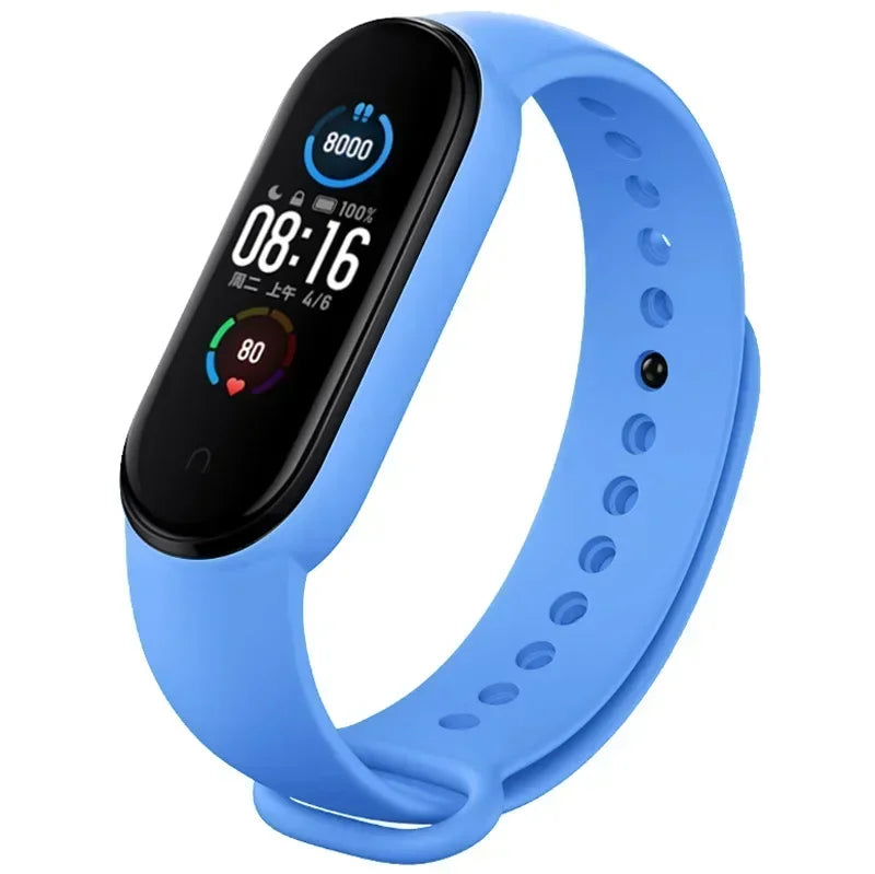 Watch Straps for Xiaomi Mi Band 7 6 5 4 3 Silicone Bracelet Wristbands MiBand 3/4 band5 band6 Smart Watch Accessories