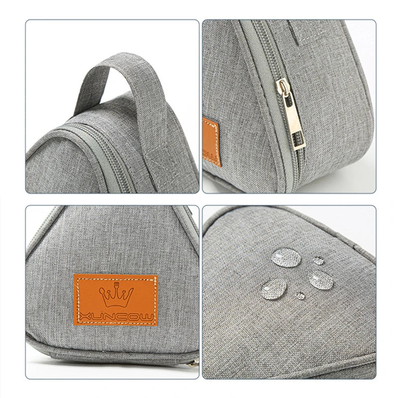 Mini sac isolant triangulaire en aluminium, refroidisseur thermique, fourre-tout pour étudiant, sac boule de riz, boîte à déjeuner, sacs de transport pour déjeuner Bento