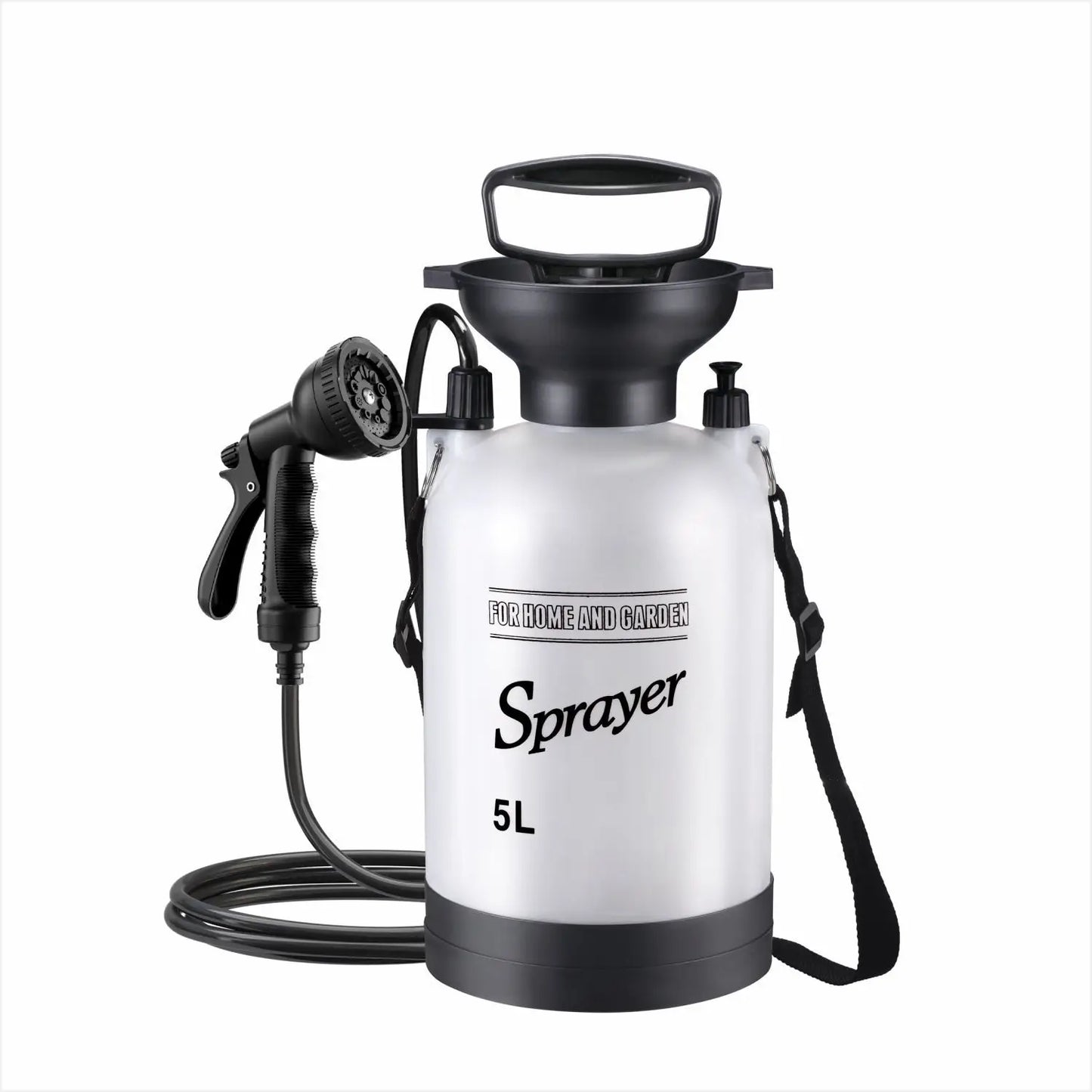 Douche de Camping manuelle extérieure, pompe de douche multifonctionnelle 3/5/8L pour bain d'animaux de compagnie, lavage de voiture, outil de douche Portable avec tuyau de 3m 1 pièce