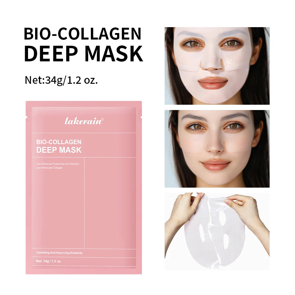 Korean Deep Collagen Mask, Peel-off Mask, Anti-wrinkle, Lifting, Skincare, Bio Pack, Night Pack for Women, Night Skin