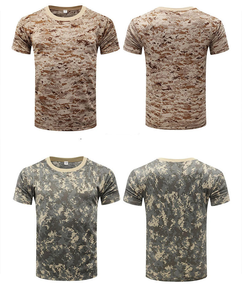 CamSolomon-T-shirt à manches courtes et col rond 3D pour hommes, vêtements de plein air, t-shirts de sport décontractés, mode de rue, été