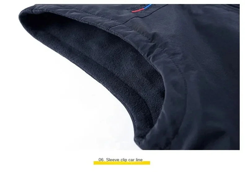 Chaqueta de senderismo para hombre, abrigo térmico, cálido, informal, metropolitano, glaMan, ropa térmica de lujo, talla grande, moda, invierno