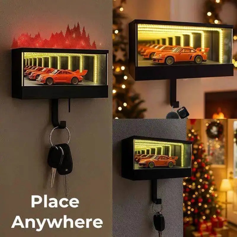 Porte-clés Infinity Garage, porte-clés de voiture éclairé, porte-clés Infinite Garage, adapté à la maison, au bureau, à l'entrée, porte-clés de voiture