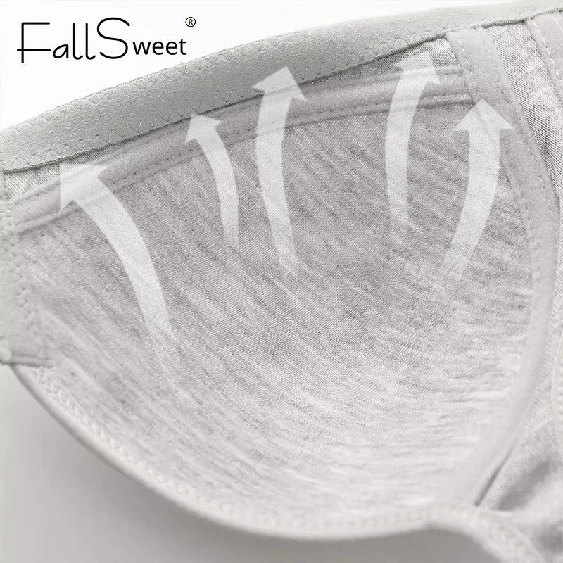 Bralette Fallsweet — Fermeture Frontale, Sans Fil & Couverture Complète