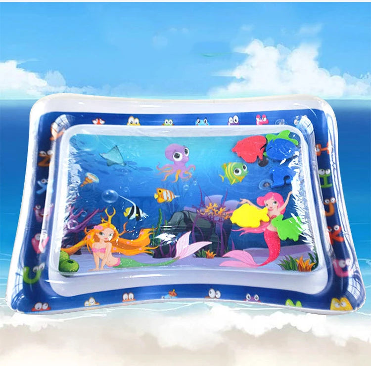 Alfombrilla de juego inflable para bebé, cojín de agua de PVC para bebés, almohadilla de juego acuática para niños, juguetes de actividad de desarrollo para educación temprana