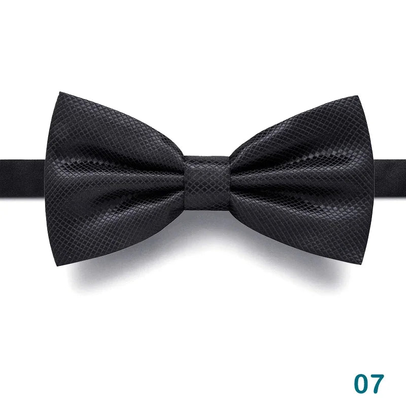 1 pieza pajarita para hombre, pajarita negra para boda, corbata de lazo ajustable, pajarita clásica, corbata de mariposa, corbata doble para adulto, regalo de negocios